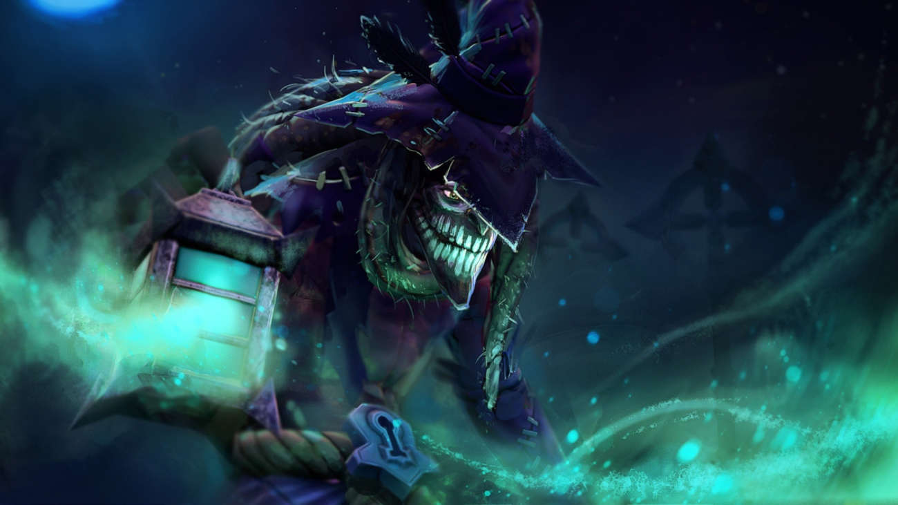 A wallpaper of Dazzle from Dota 2.