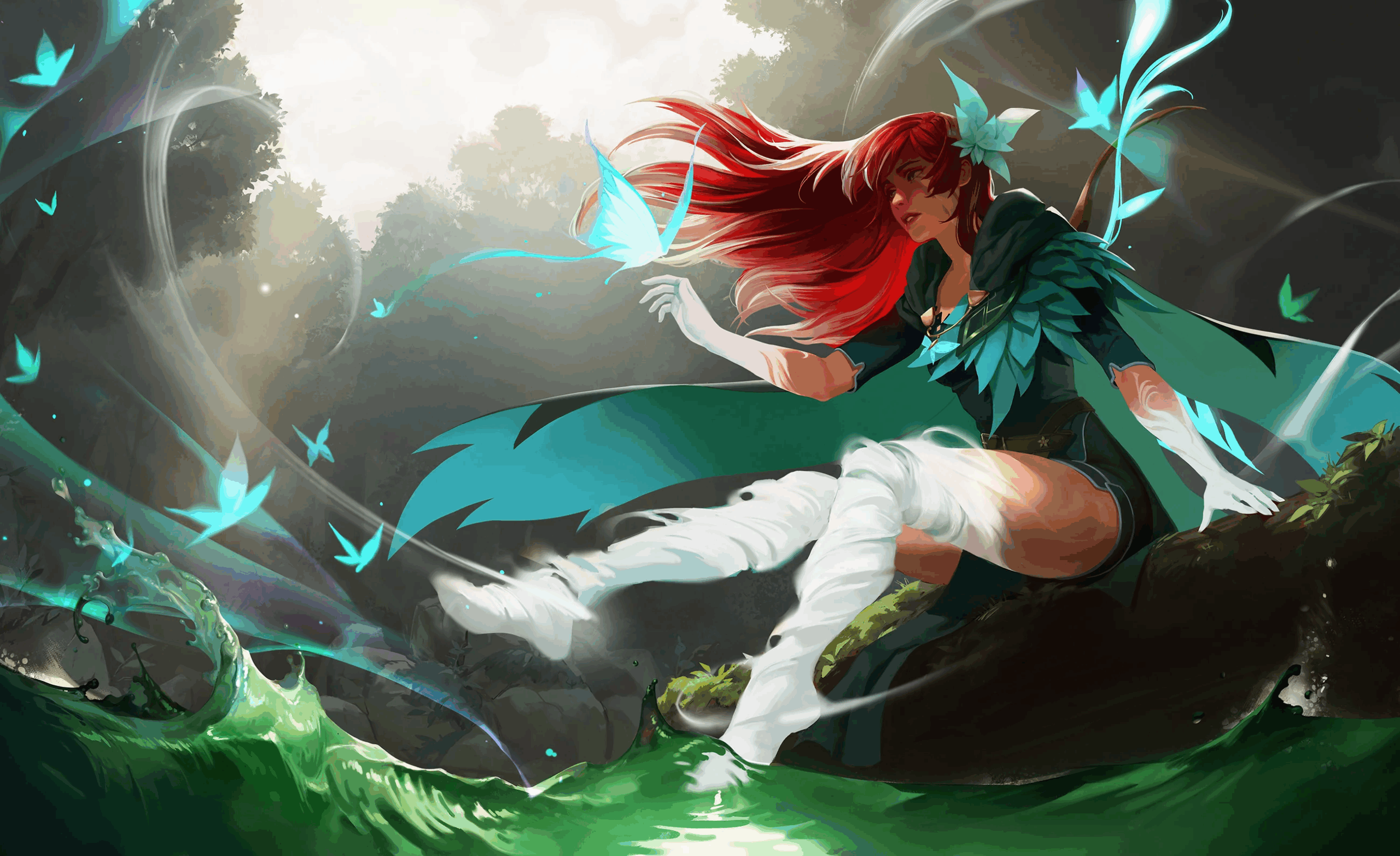 A wallpaper of Windranger from Dota 2.