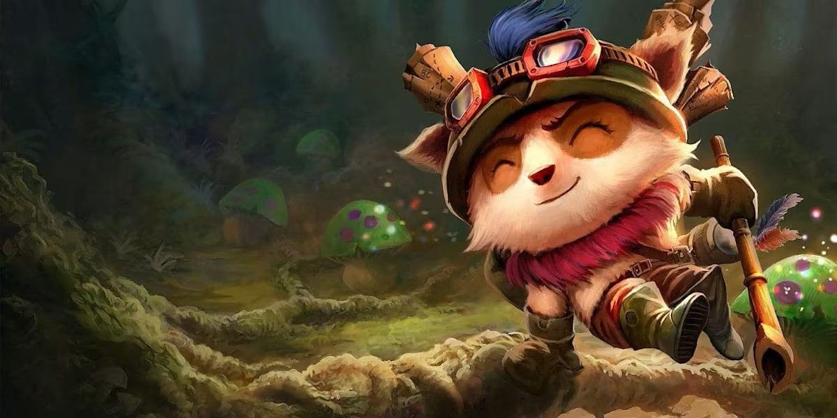 A wallpaper of Teemo from League of Legends.