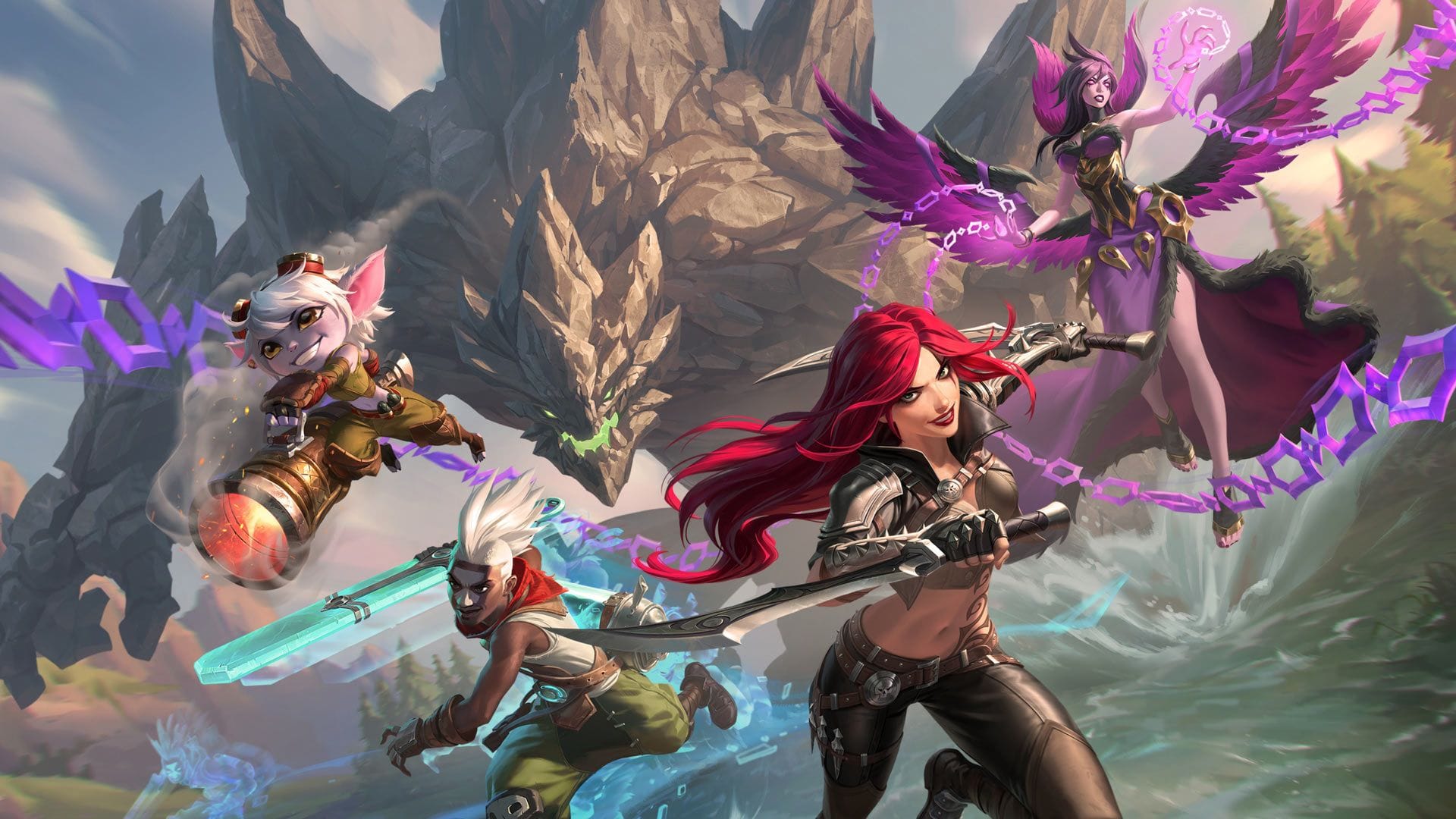 A wallpaper from League of Legends.