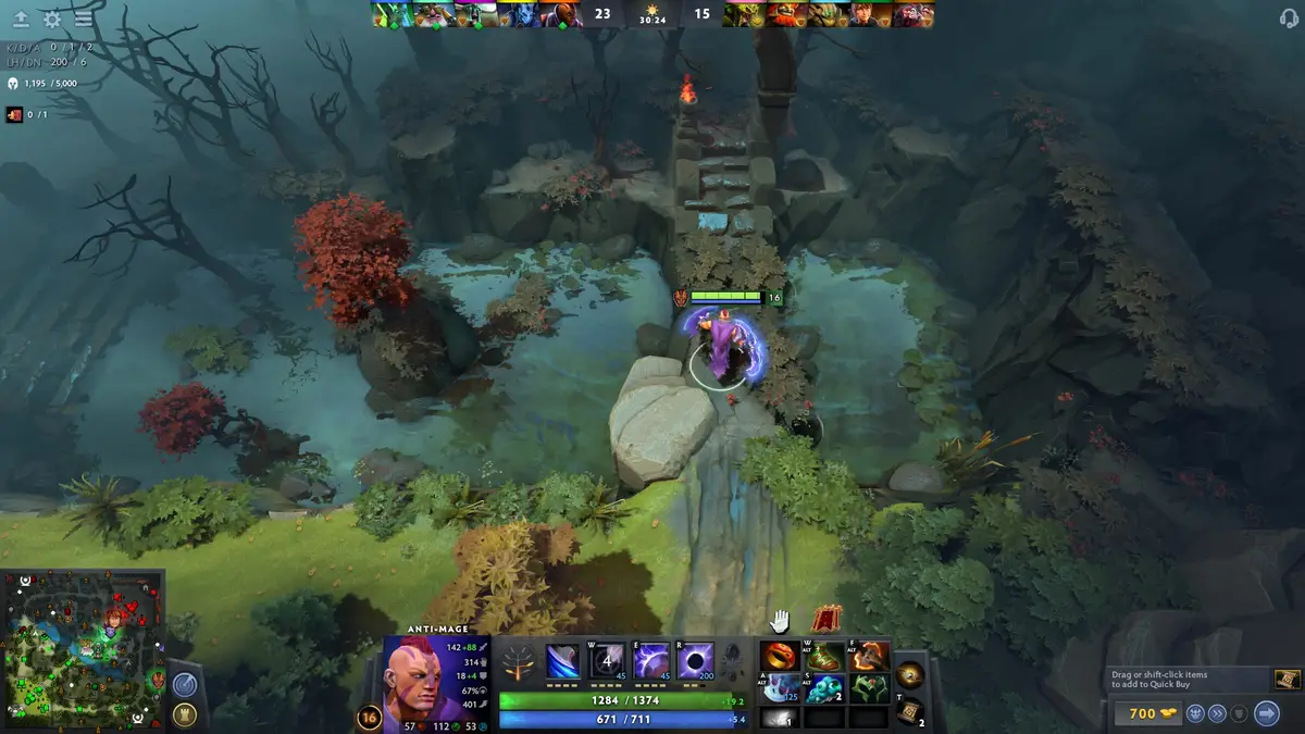 A screenshot of Dota 2.
