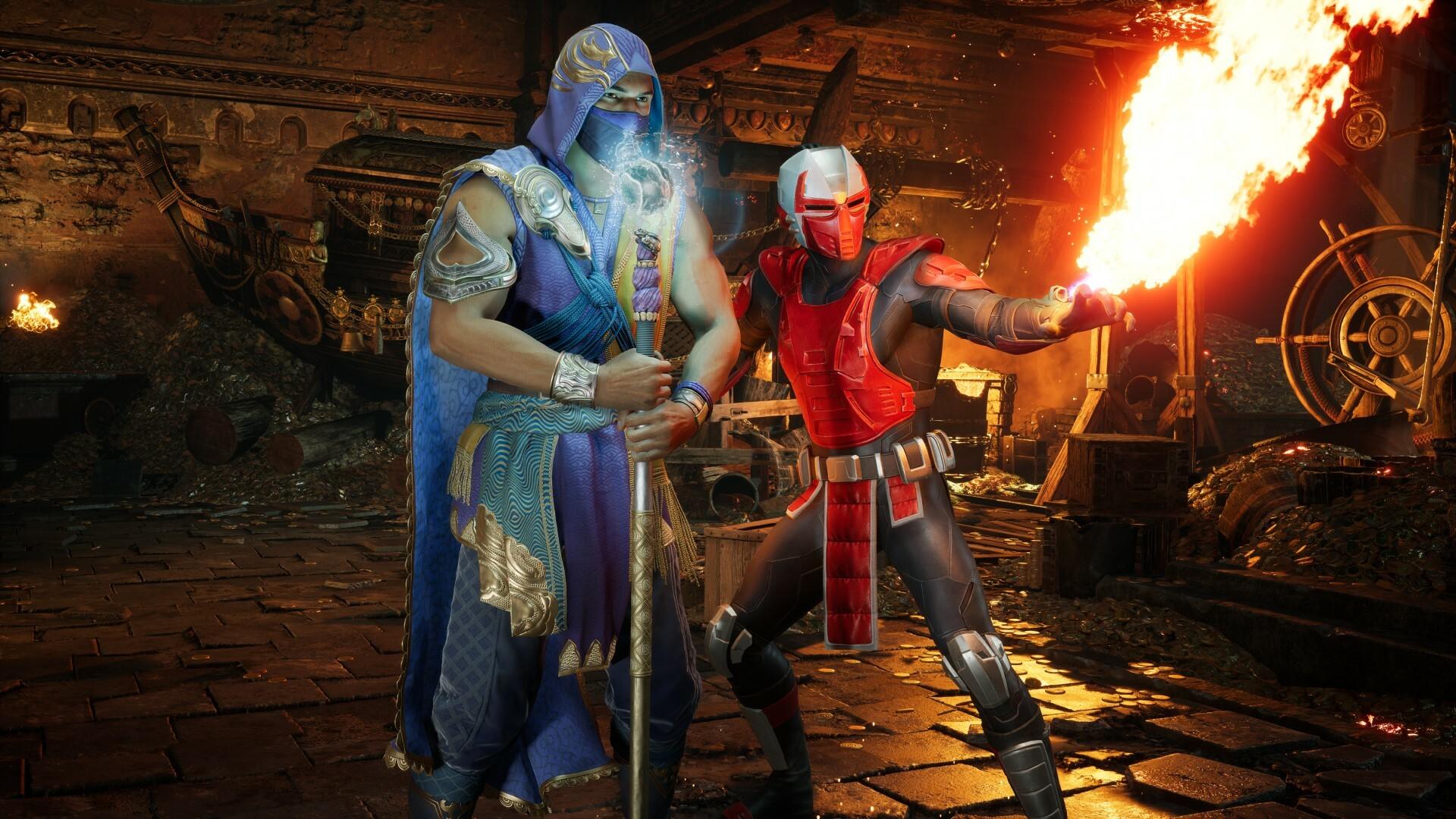 A wallpaper of Mortal Kombat 1.