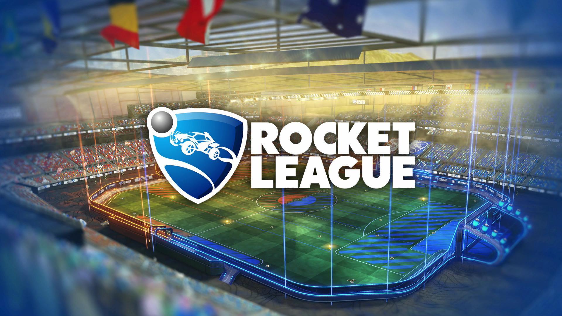 A wallpaper of Rocket League.