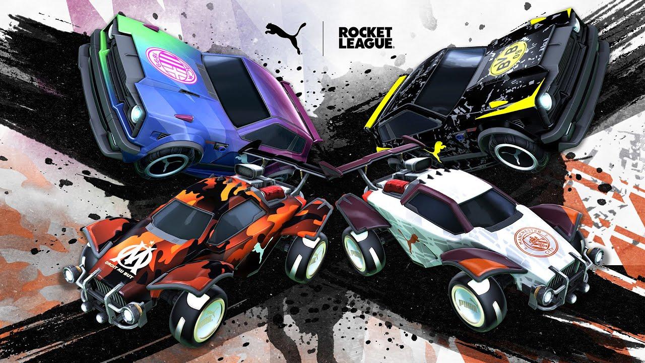 A wallpaper of Rocket League.