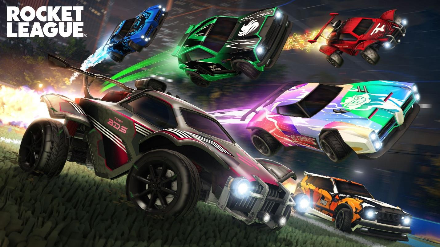 a wallpaper of Rocket League.