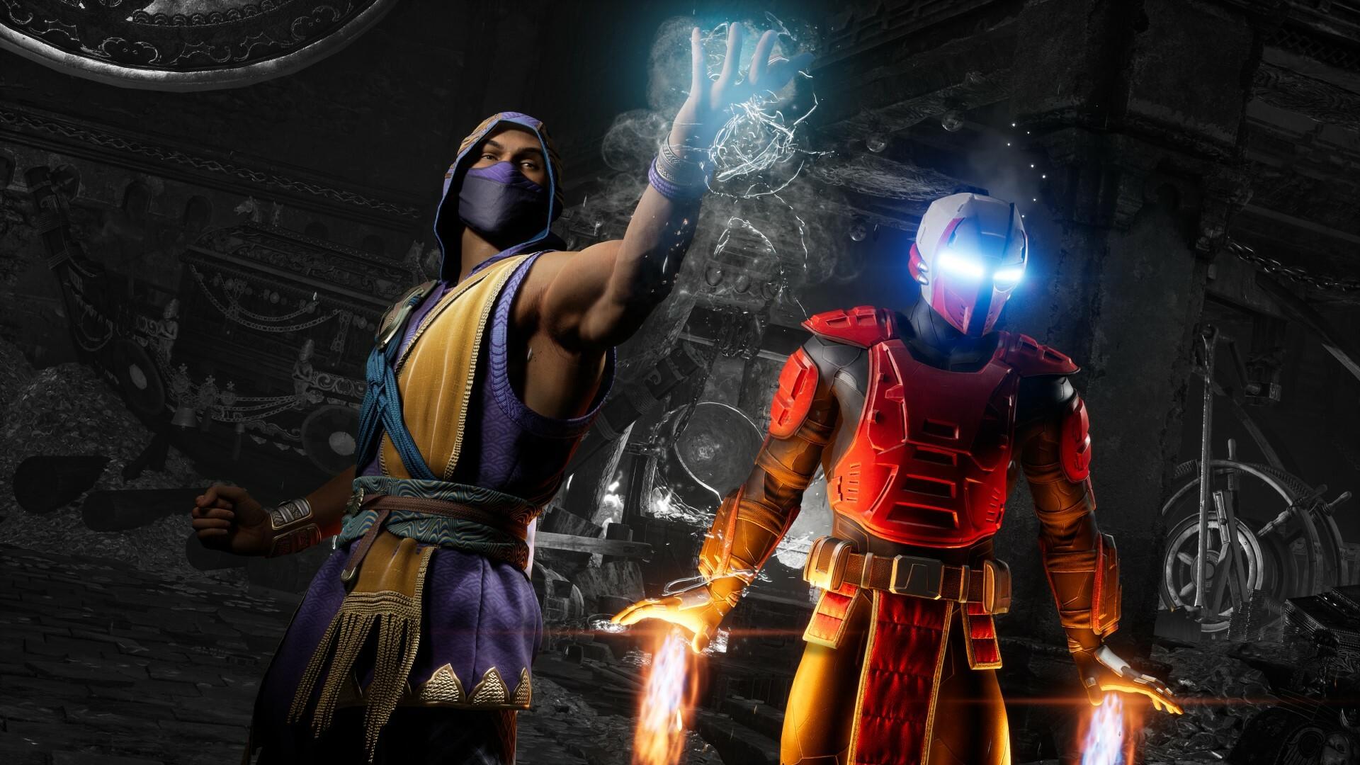 A wallpaper of Mortal Kombat 1.