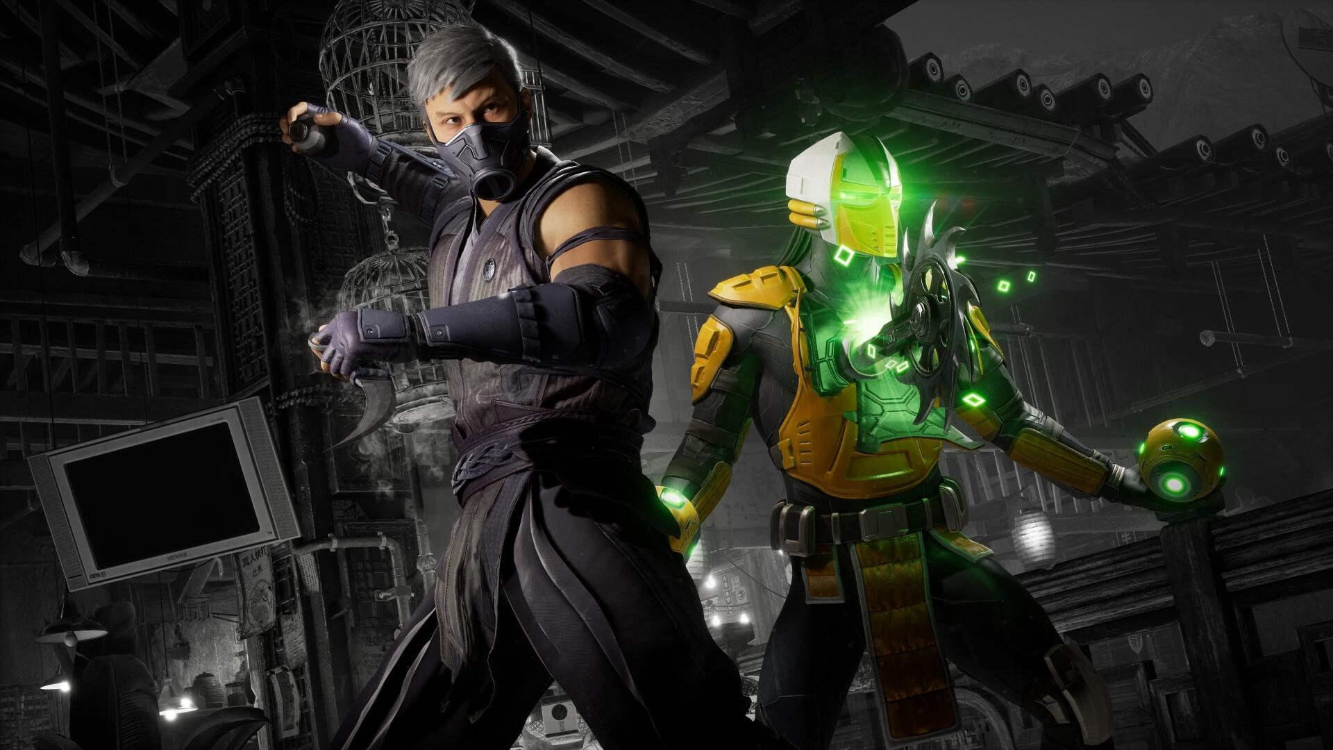 A wallpaper of Mortal Kombat 1.