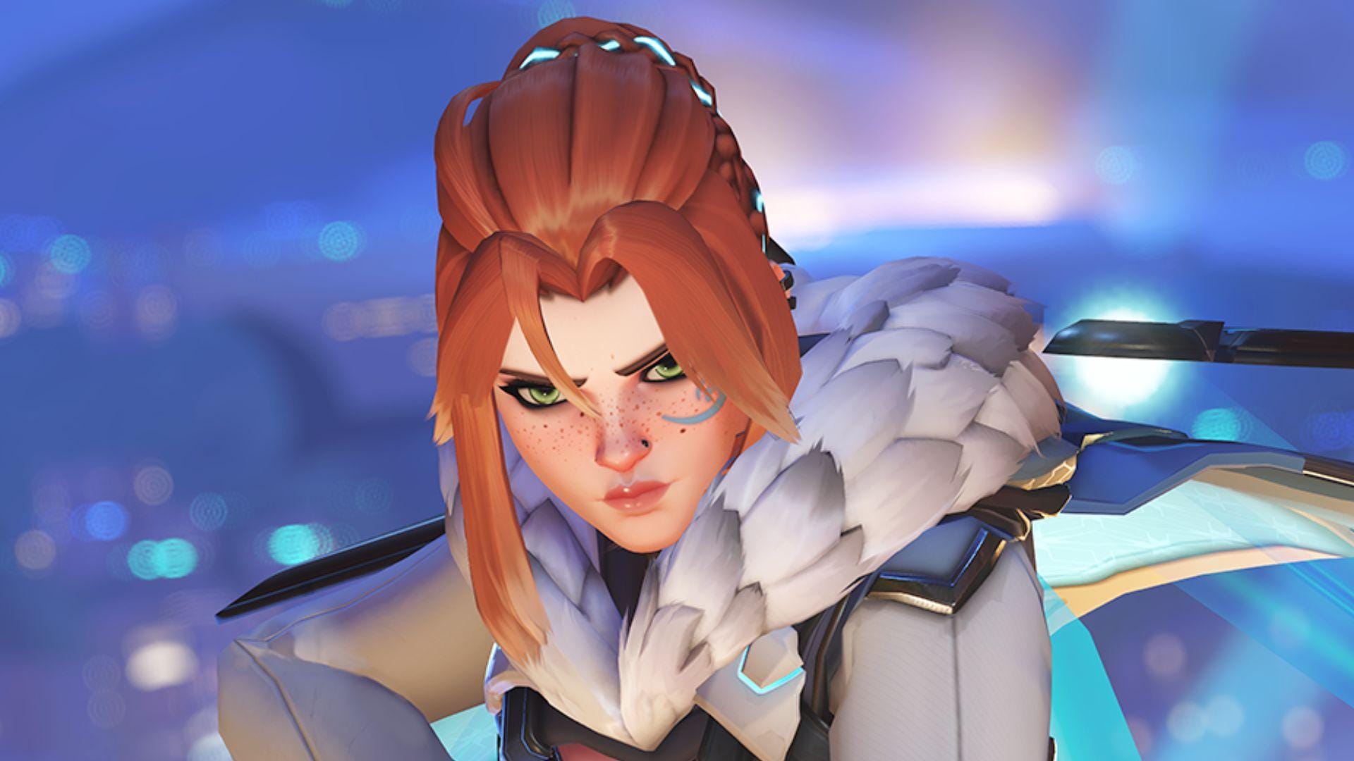 a screenshot of Freja from Overwatch 2.