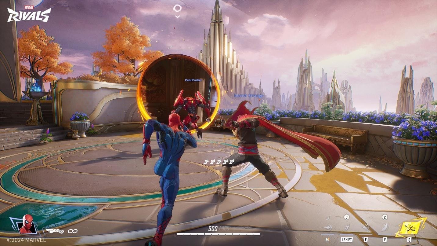 a picture of Spider-Man and Doctor Strange in Marvel Rivals.