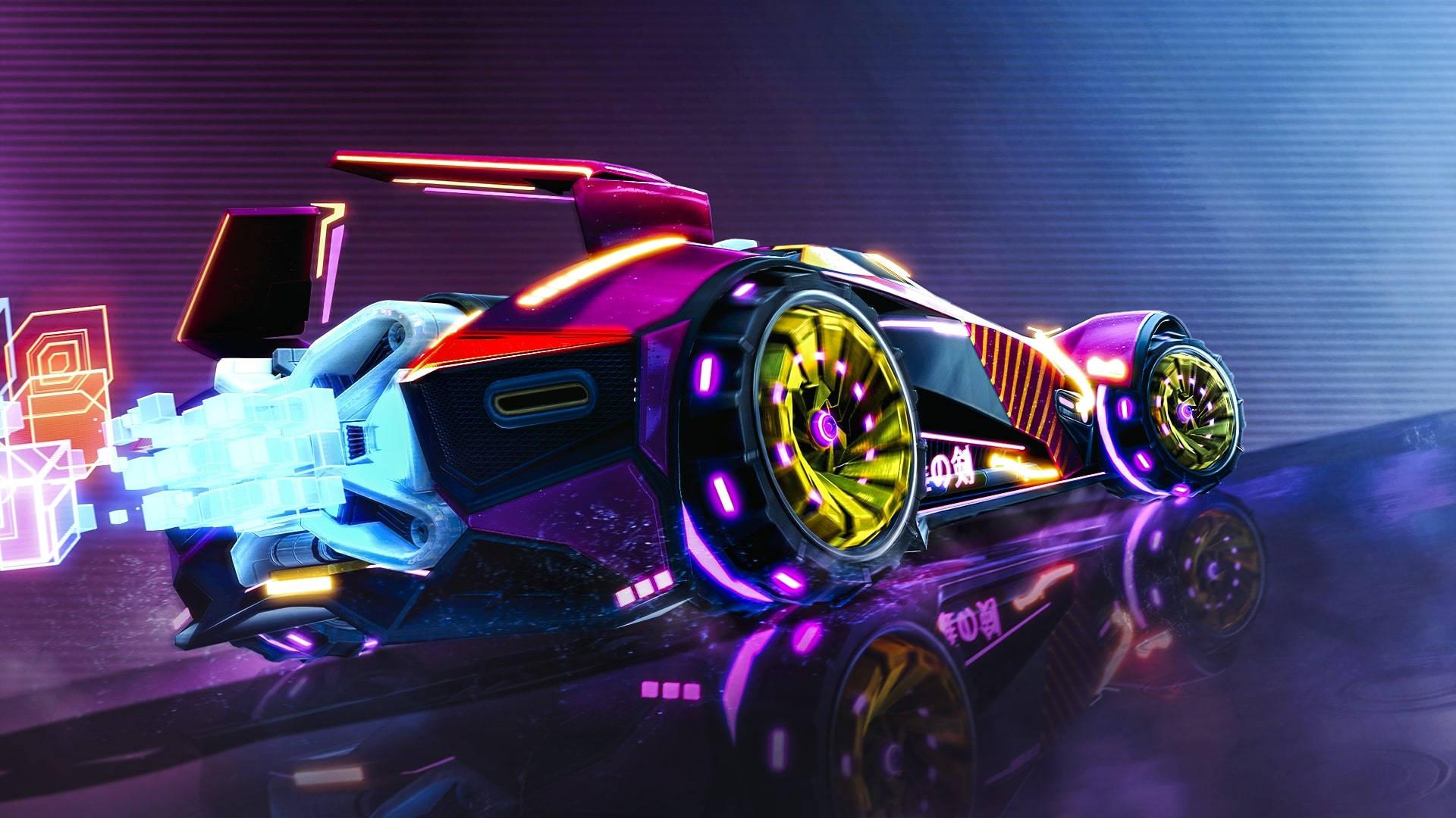 A picture of Rocket League.