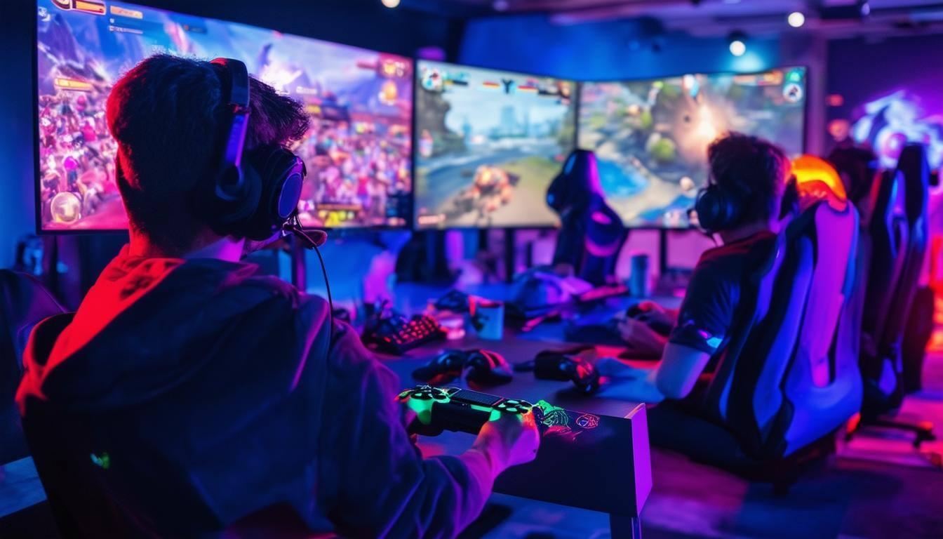 an image of a group of players playing video games.