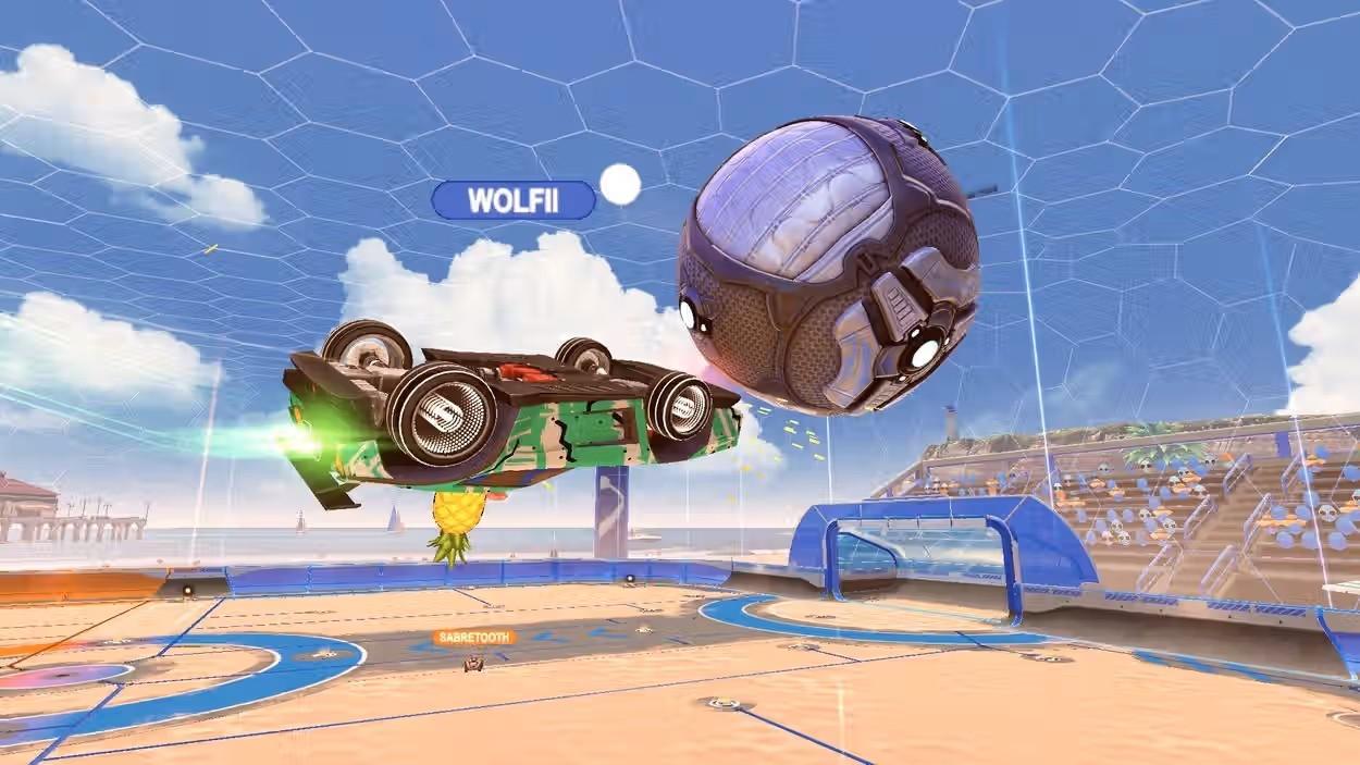 a screenshot of Rocket League.