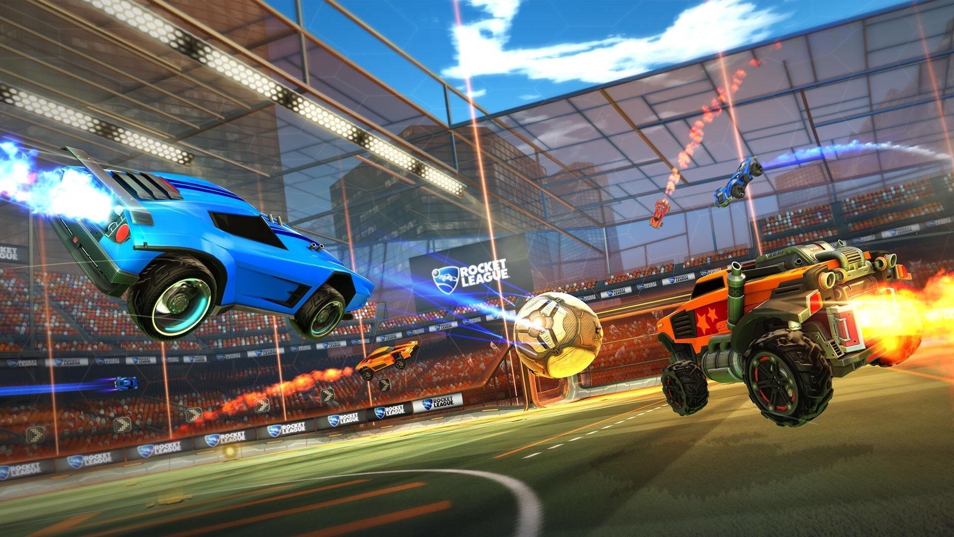 a screenshot of Rocket League.