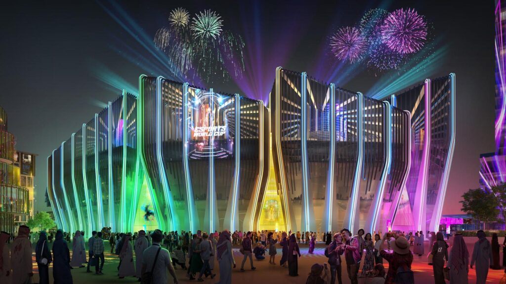 A picture of the venue of one of the major eSports events.