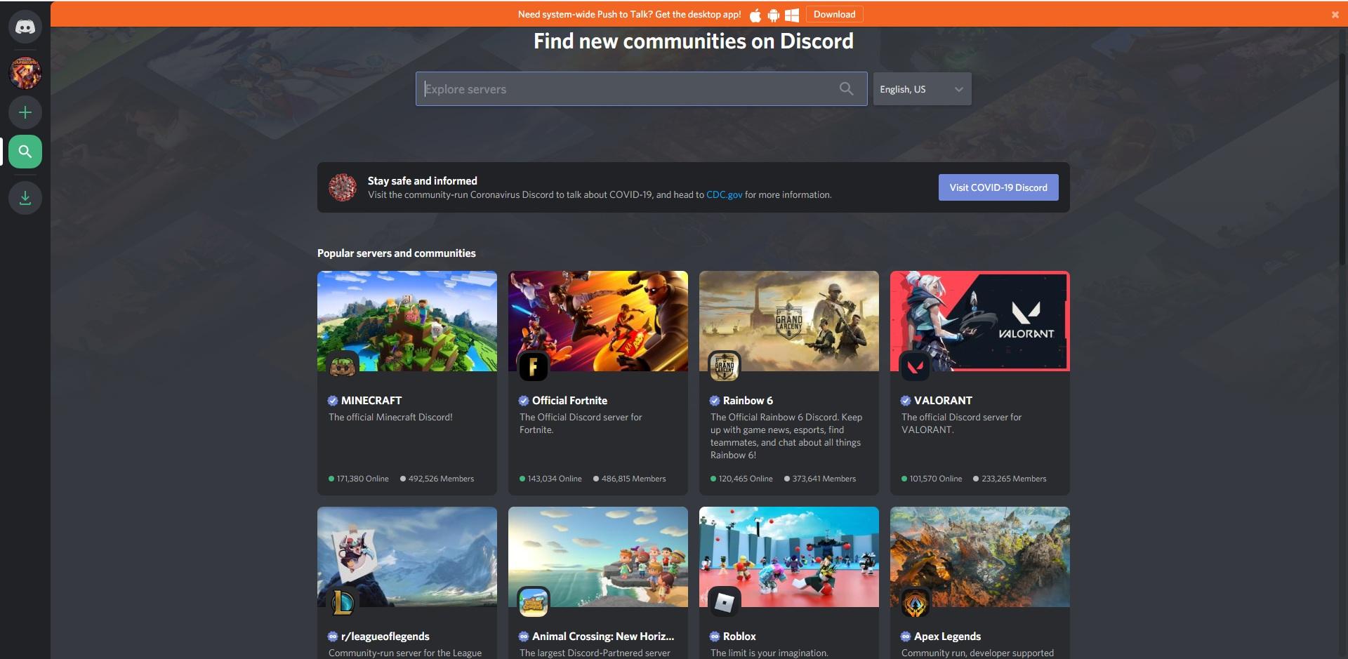 a picture of Discrod.com.