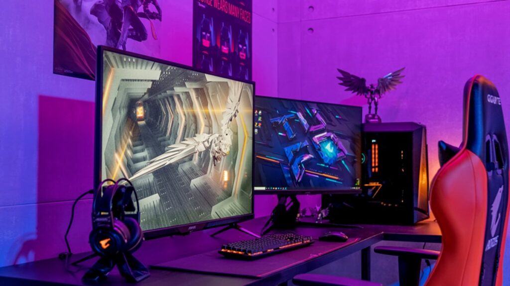 : A picture of a gaming PC