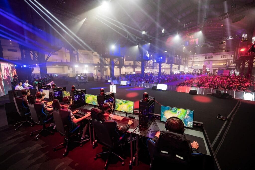 A picture of professional gamers