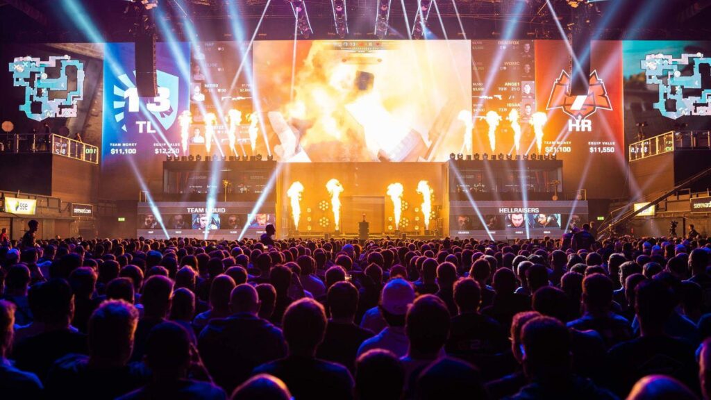 a picture of a crowded Esports Event