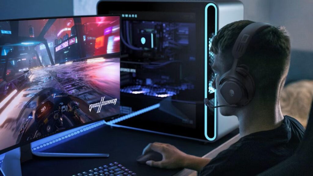 A picture of a gamer
