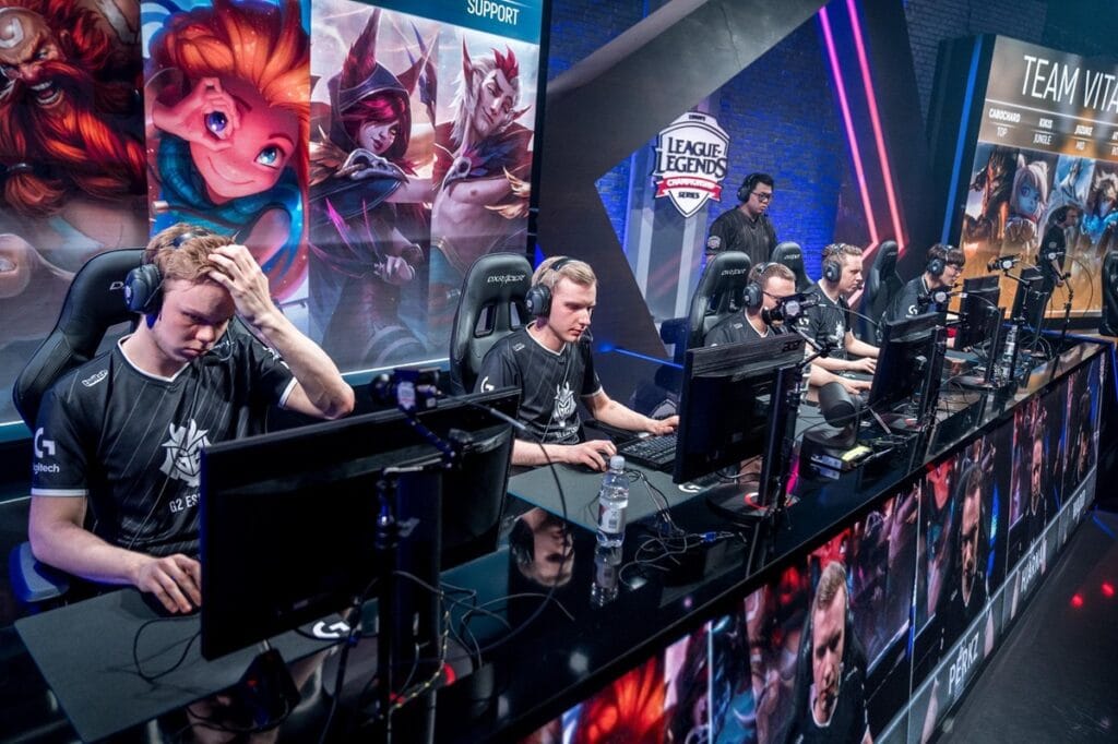 A picture of professional gamers