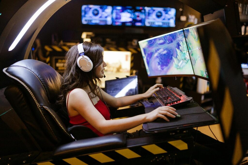 A picture of a gamer