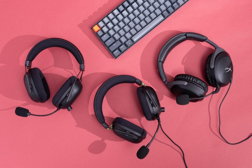 A picture of gaming headsets