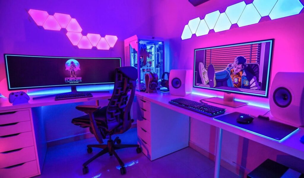 A picture of a gaming room