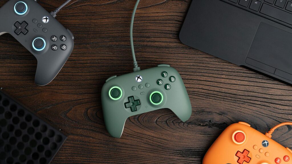 an image of different Xbox Controllers