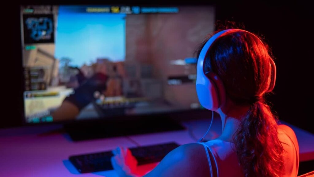 A picture of a gamer