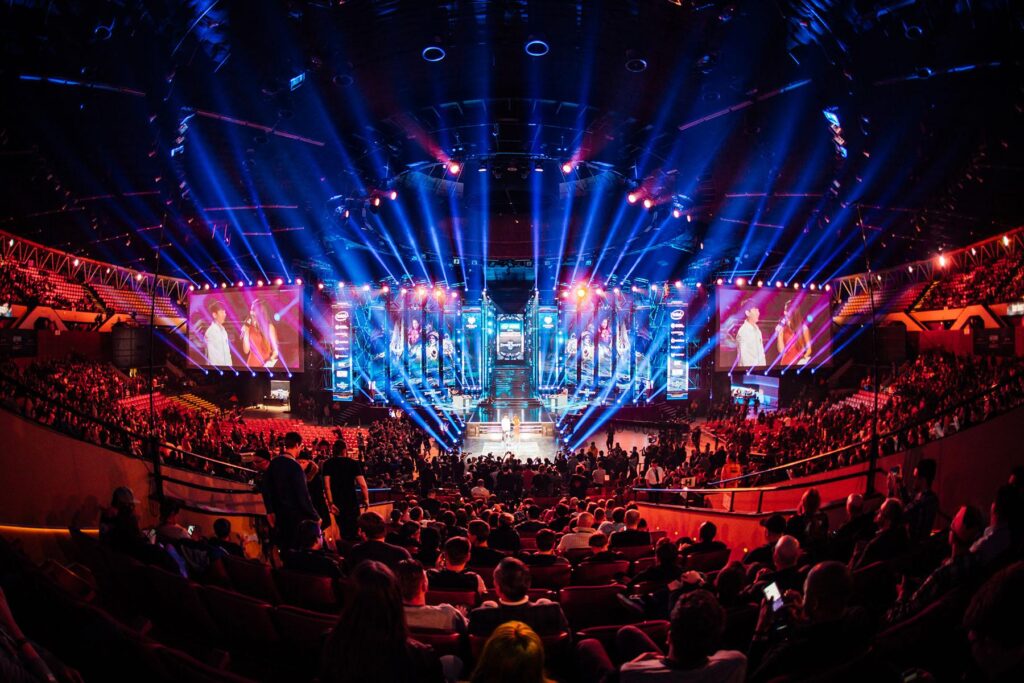 a picture of a crowded Esports Event