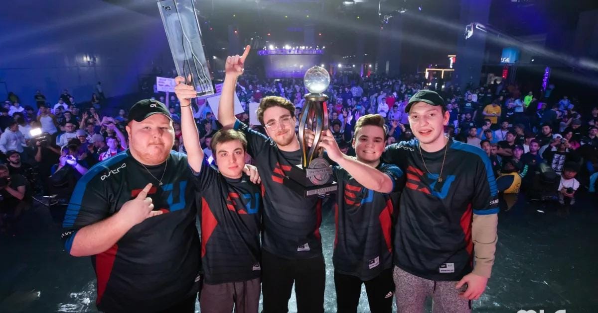 A picture of professional gamers.