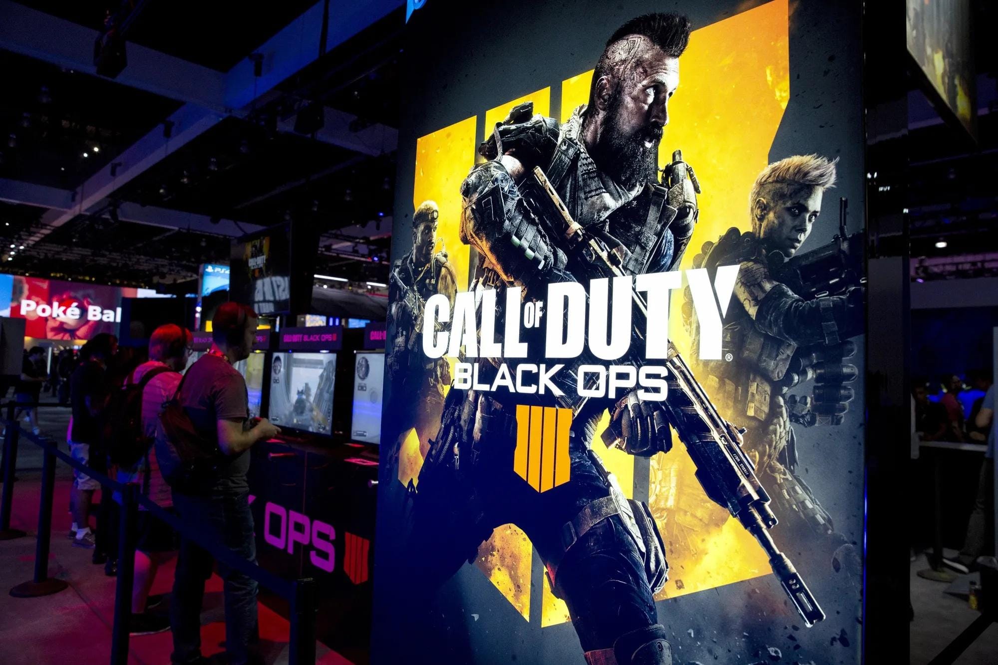 A picture of professional gamers.