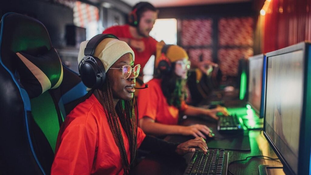 A picture of professional gamers