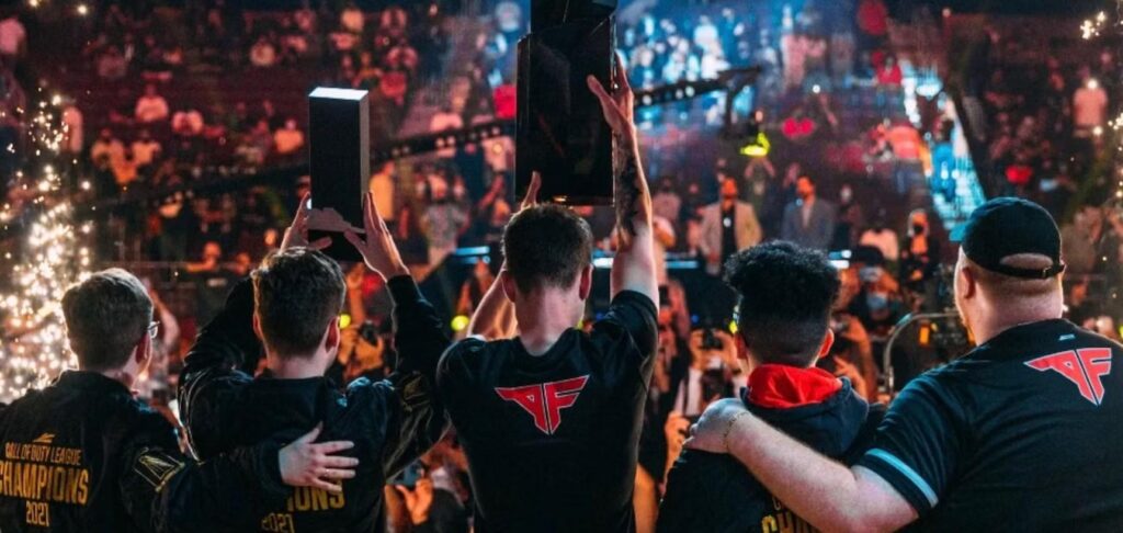 A picture of an Esports team