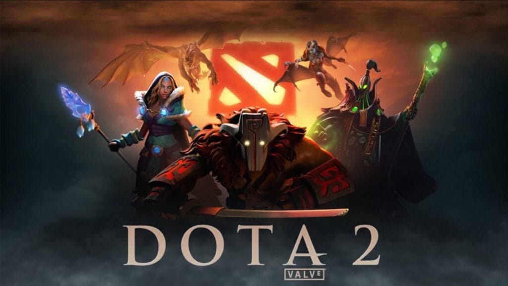 A wallpaper of Dota 2