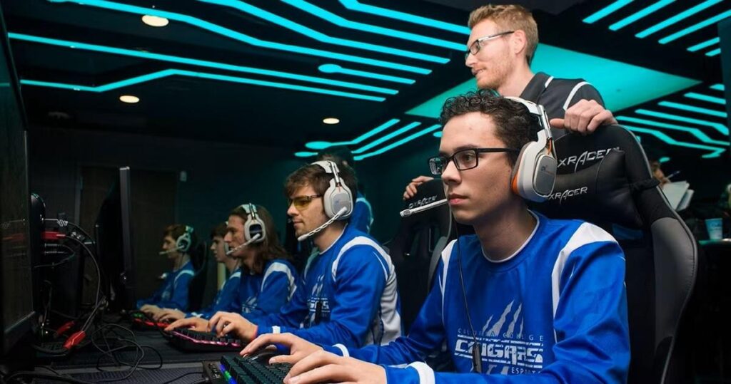 A picture of professional gamers