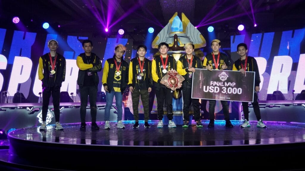 a picture of the AP Bren Esports Team