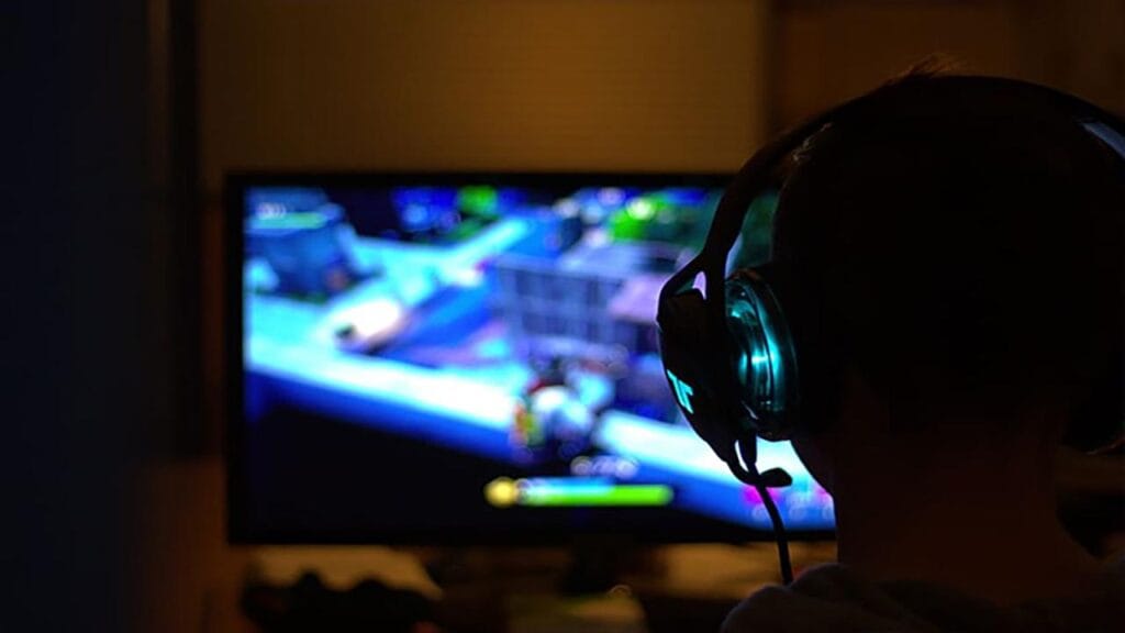 A picture of a gamer