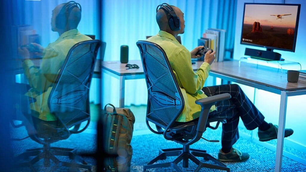 A picture of a gamer