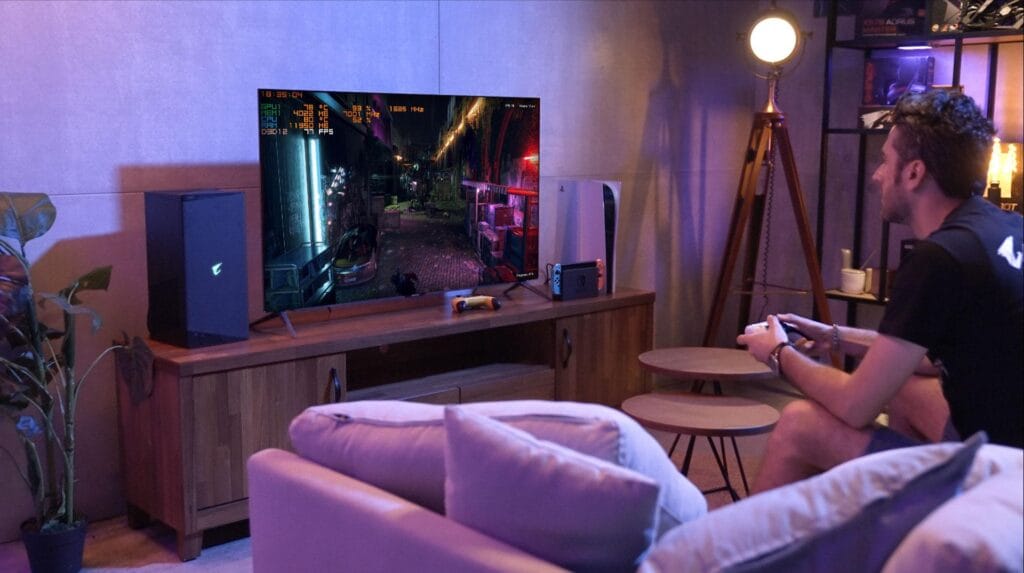 A picture of a gamer