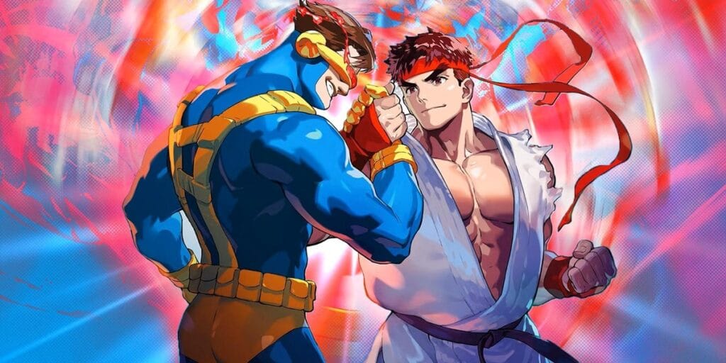 A wallpaper of Marvel vs Capcom