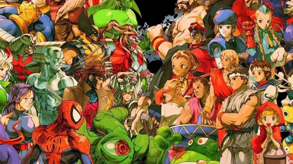 A wallpaper of Marvel vs Capcom