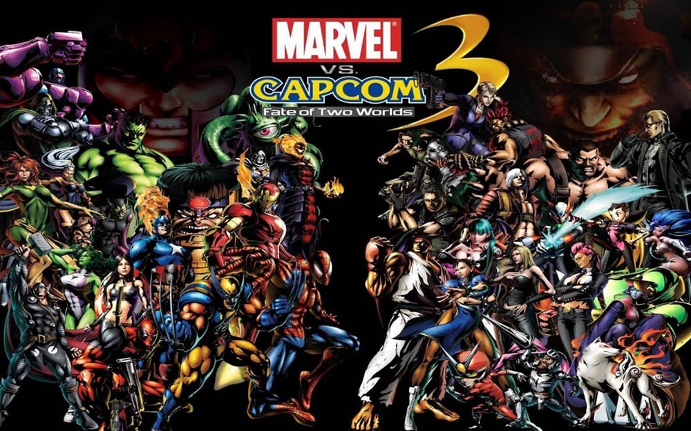 A wallpaper of Marvel vs Capcom