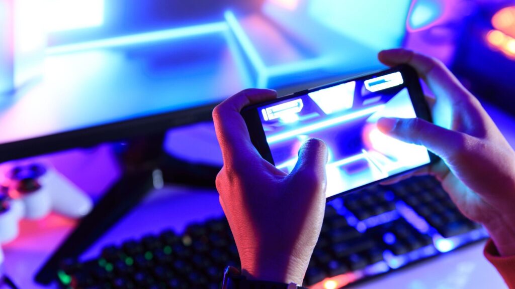 A picture of a gaming phone