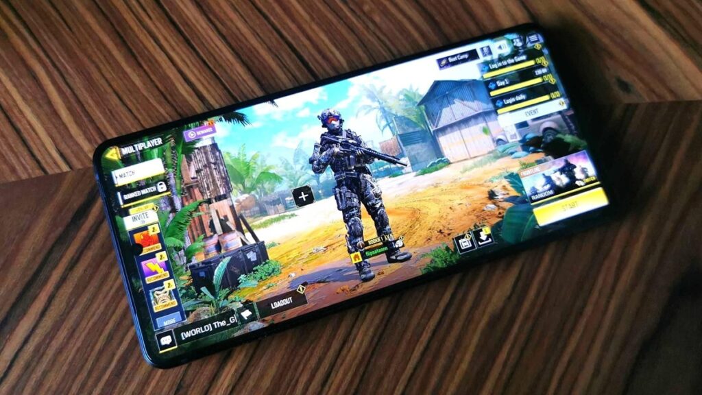 A picture of a gaming mobile