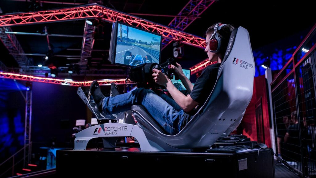 A photo of a gamer