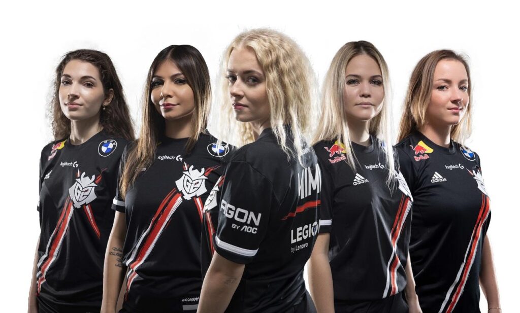 an image of an all-female ESports Team