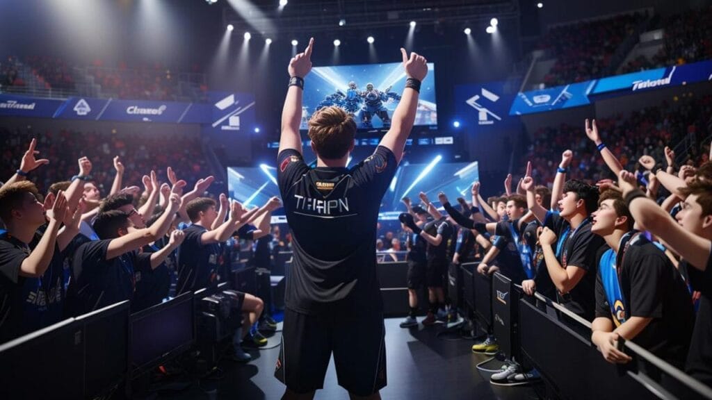 A picture of a gamer