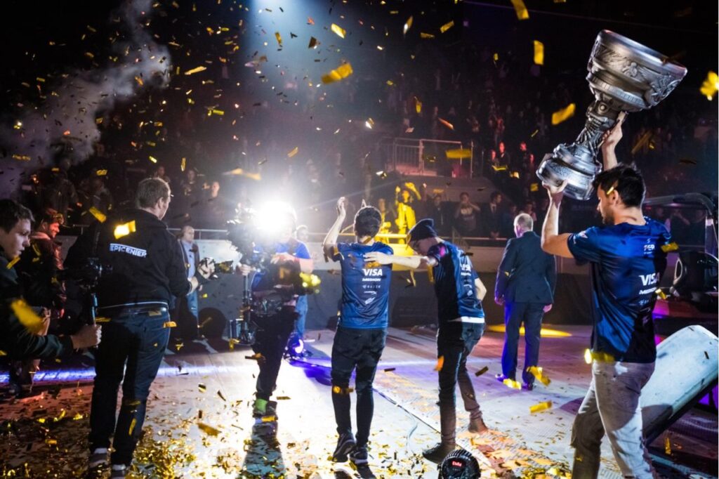 A picture of an Esports team