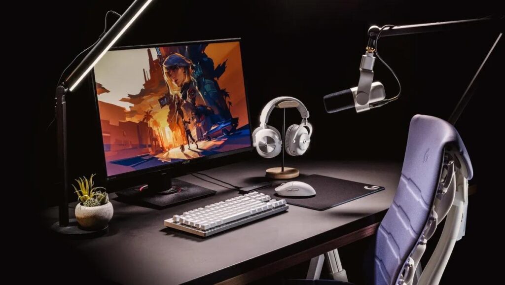 A picture of a setup